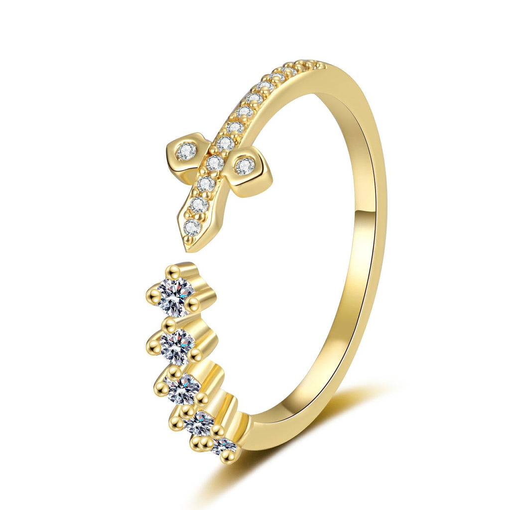 Delicate Artisan Gold Ring