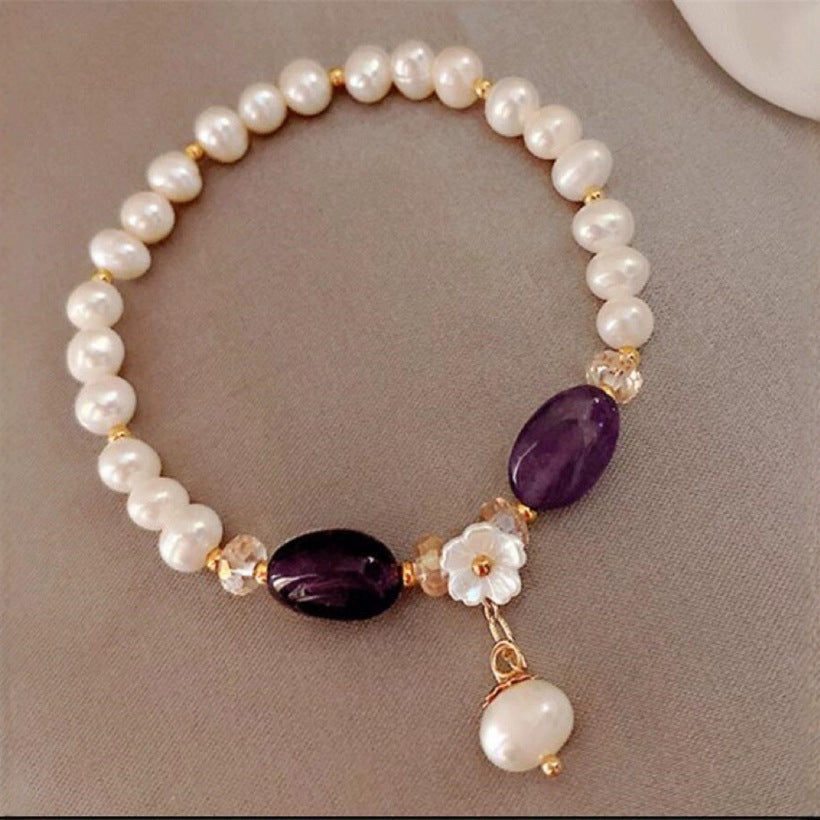 Delicate Artisan Pearl Bracelet
