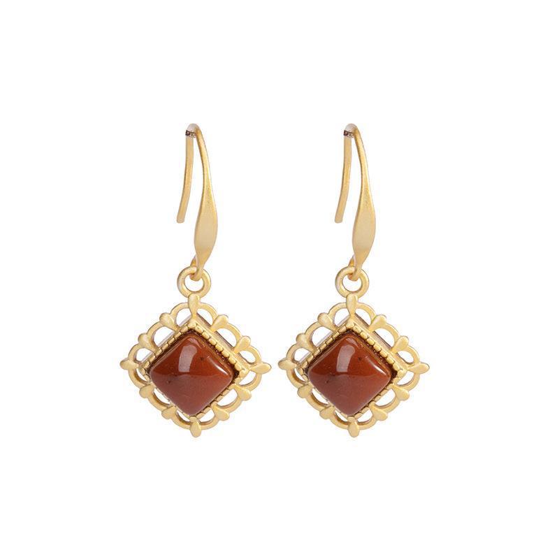 Delicate Artisan Gold Earring
