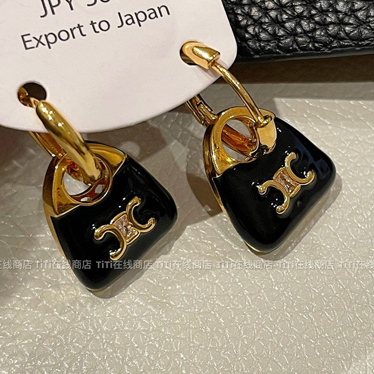 Vintage Handmade Gold Earring