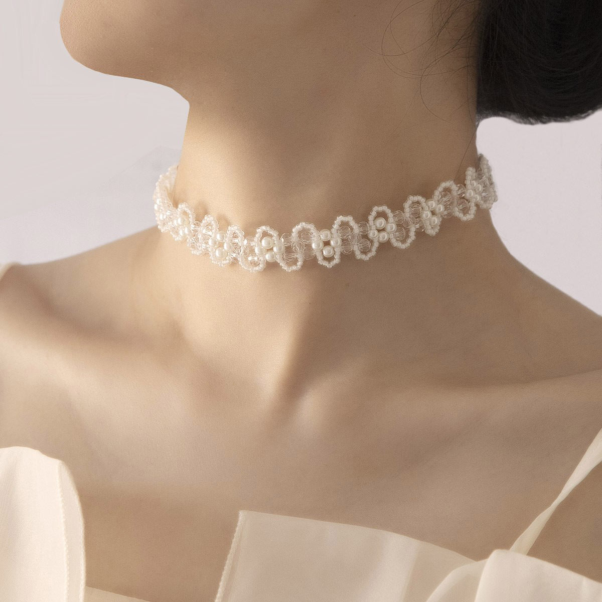 Delicate Artisan Pearl Necklace