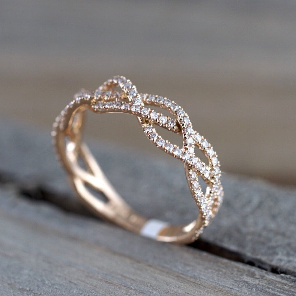 Delicate Artisan Gold Ring