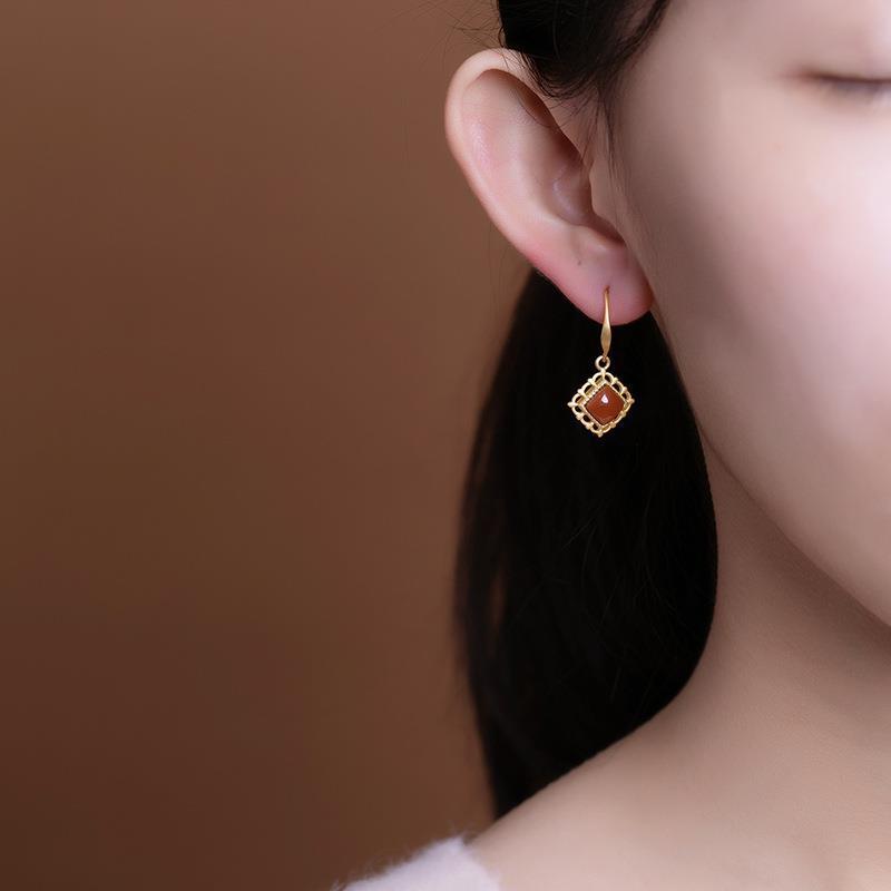 Delicate Artisan Gold Earring