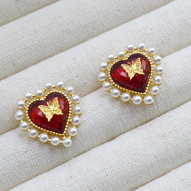 Vintage Handmade Gold Earring