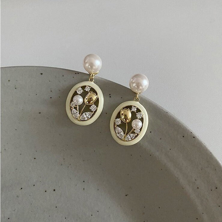 Vintage Handmade Pearl Earring