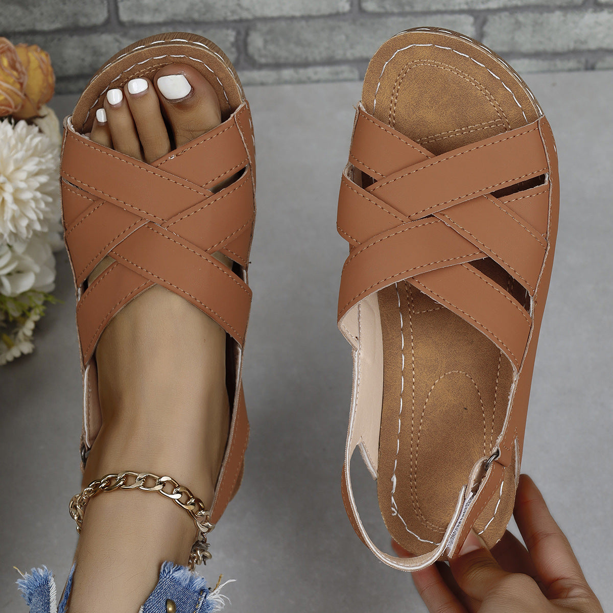 Vintage Inspired Orthopedic Sandals