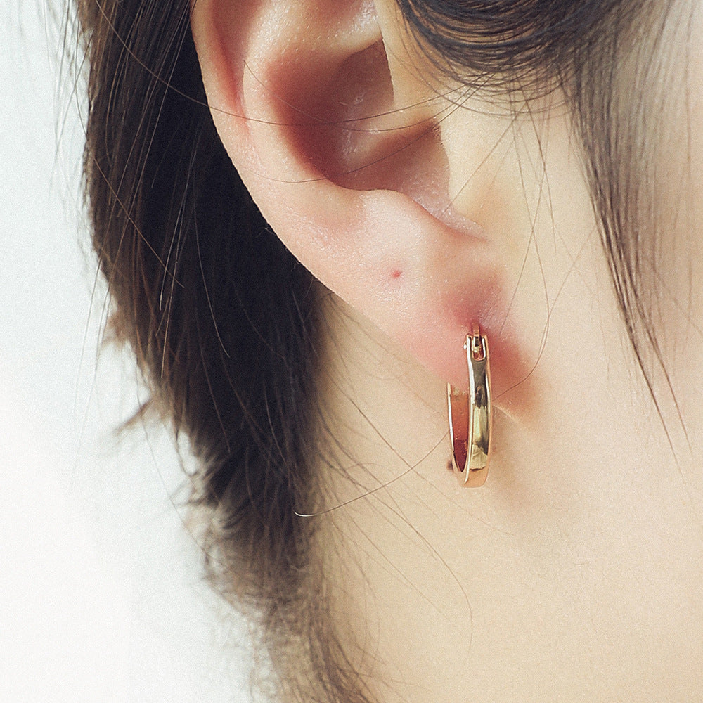 Delicate Artisan Gold Earring