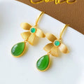 Delicate Artisan Gold Earring