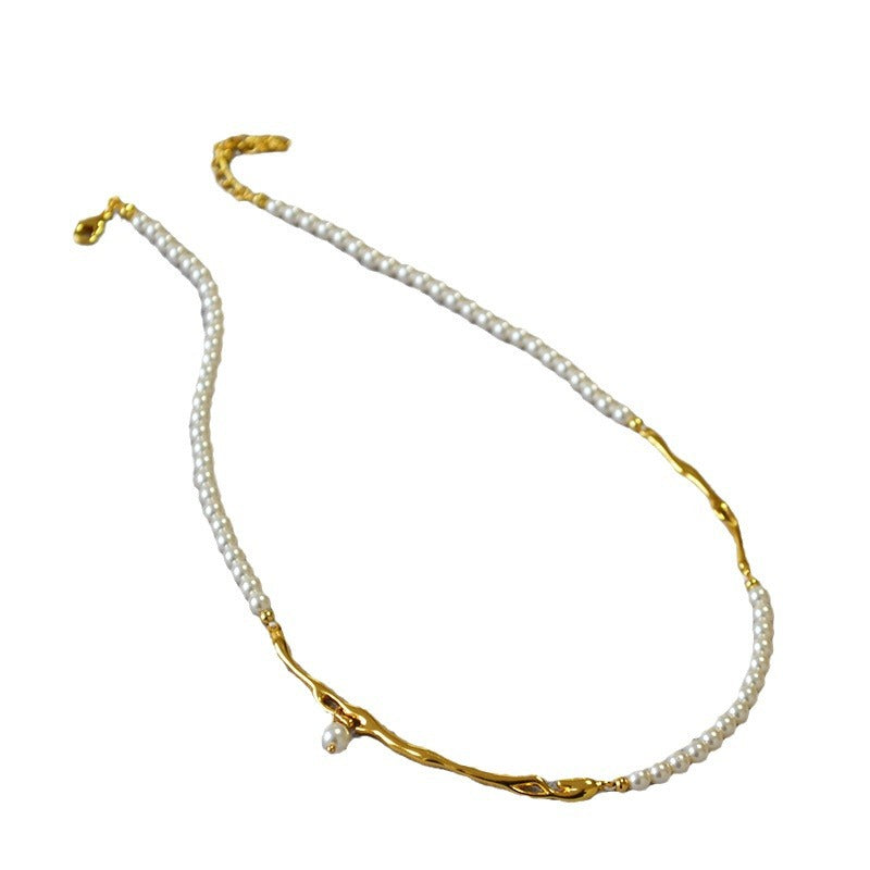Vintage Handmade Gold Necklace