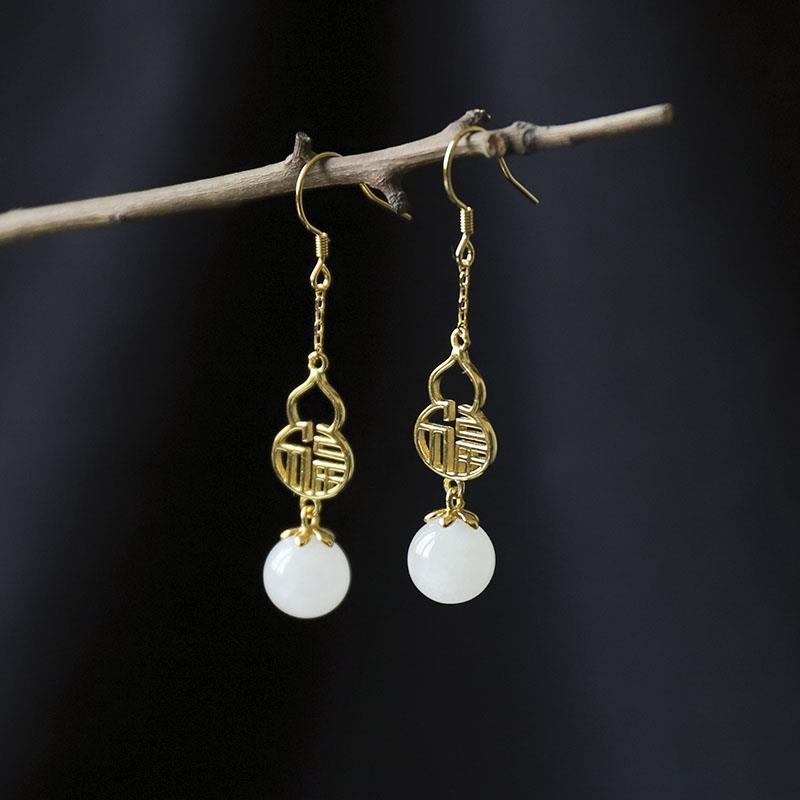 Delicate Artisan Gold Earring