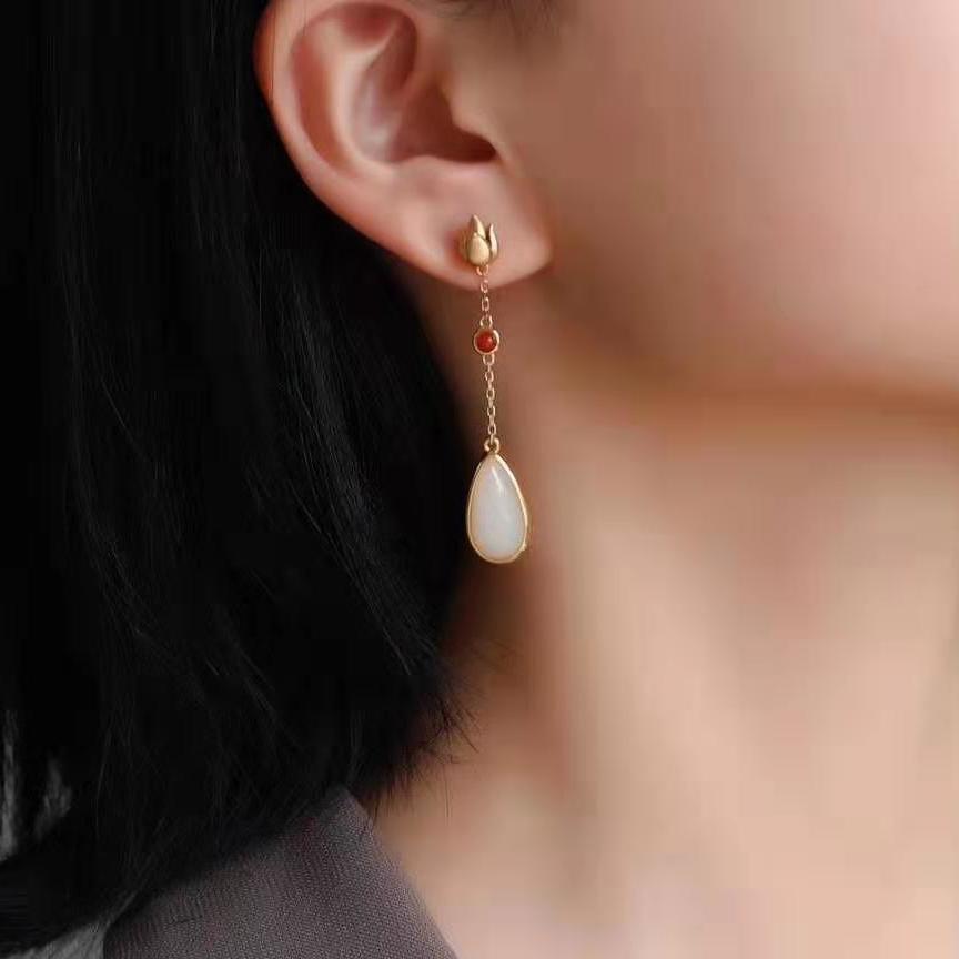 Delicate Artisan Gold Earring