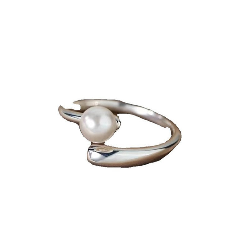 Delicate Artisan Pearl Ring