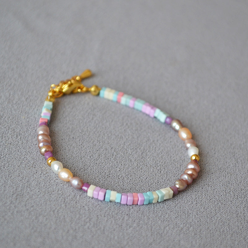 Delicate Artisan Pearl Necklace