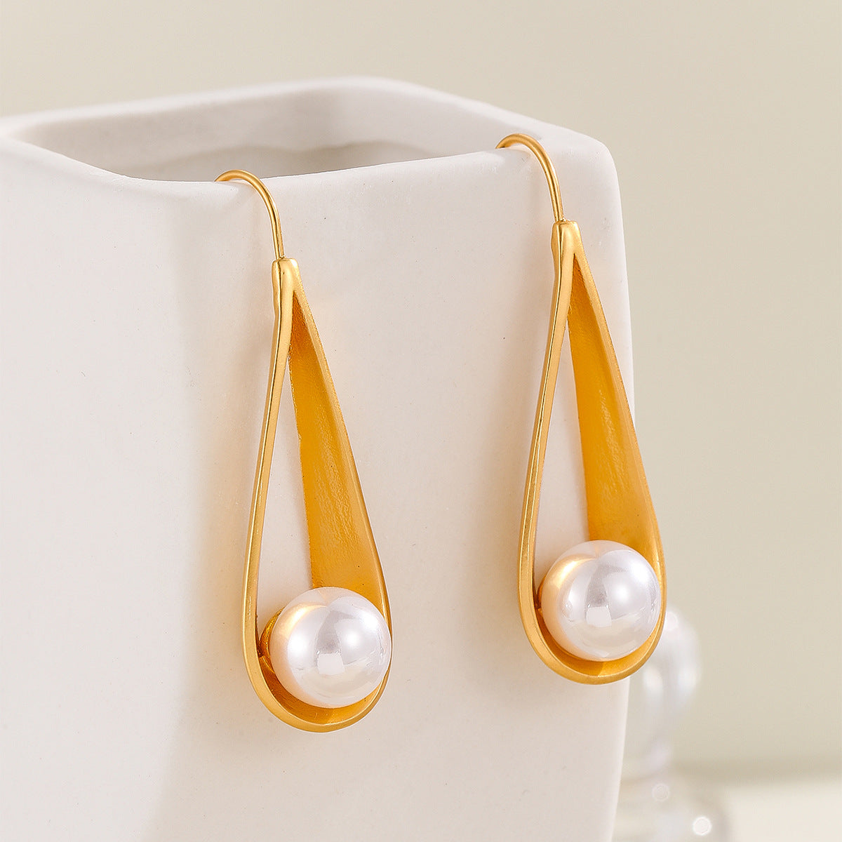 Delicate Artisan Pearl Earring