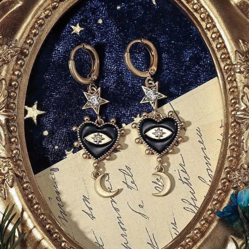Vintage Handmade Gold Earring