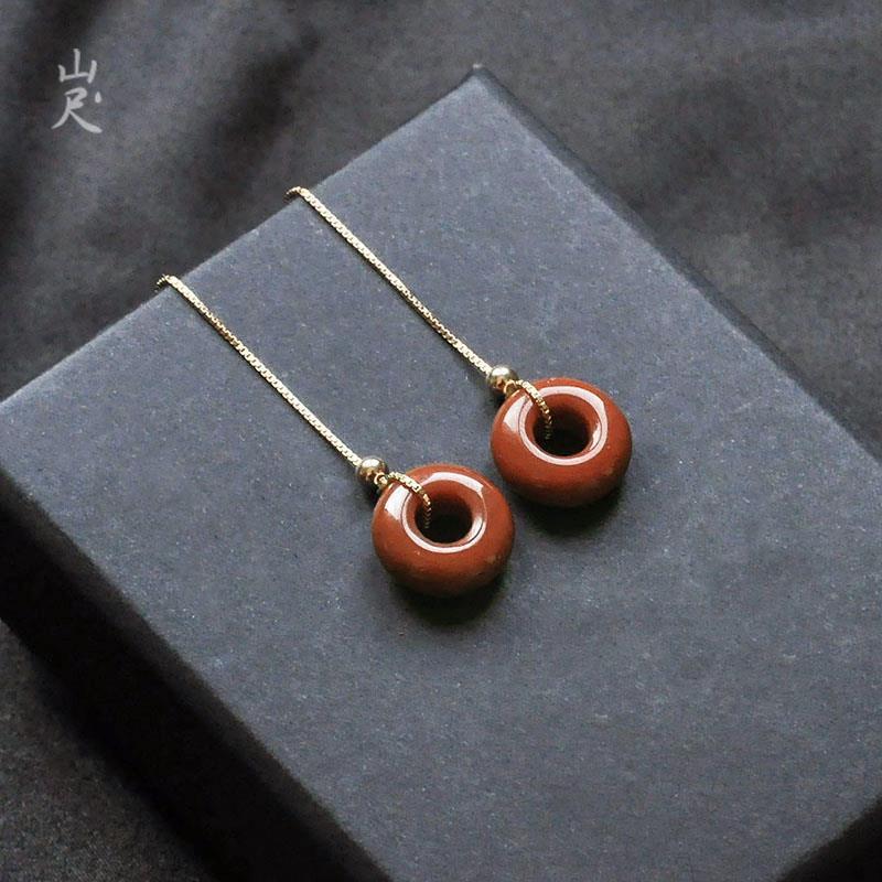 Delicate Artisan Gold Earring