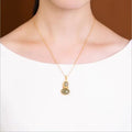 Delicate Artisan Gold Earring