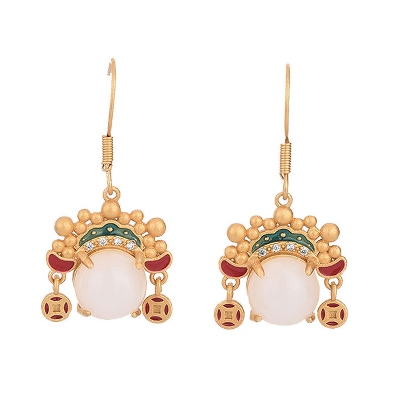 Delicate Artisan Gold Earring