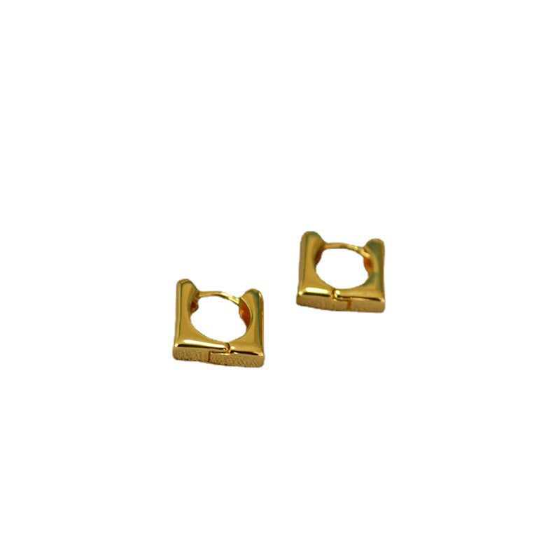 Vintage Handmade Gold Earring