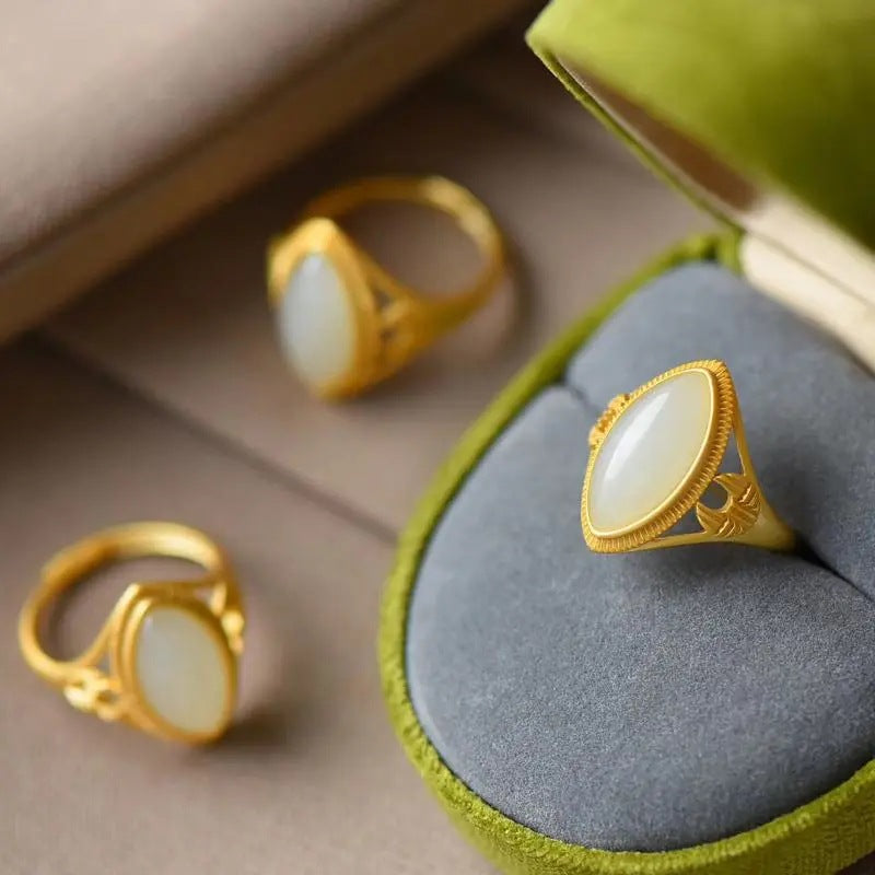 Delicate Artisan Gold Ring