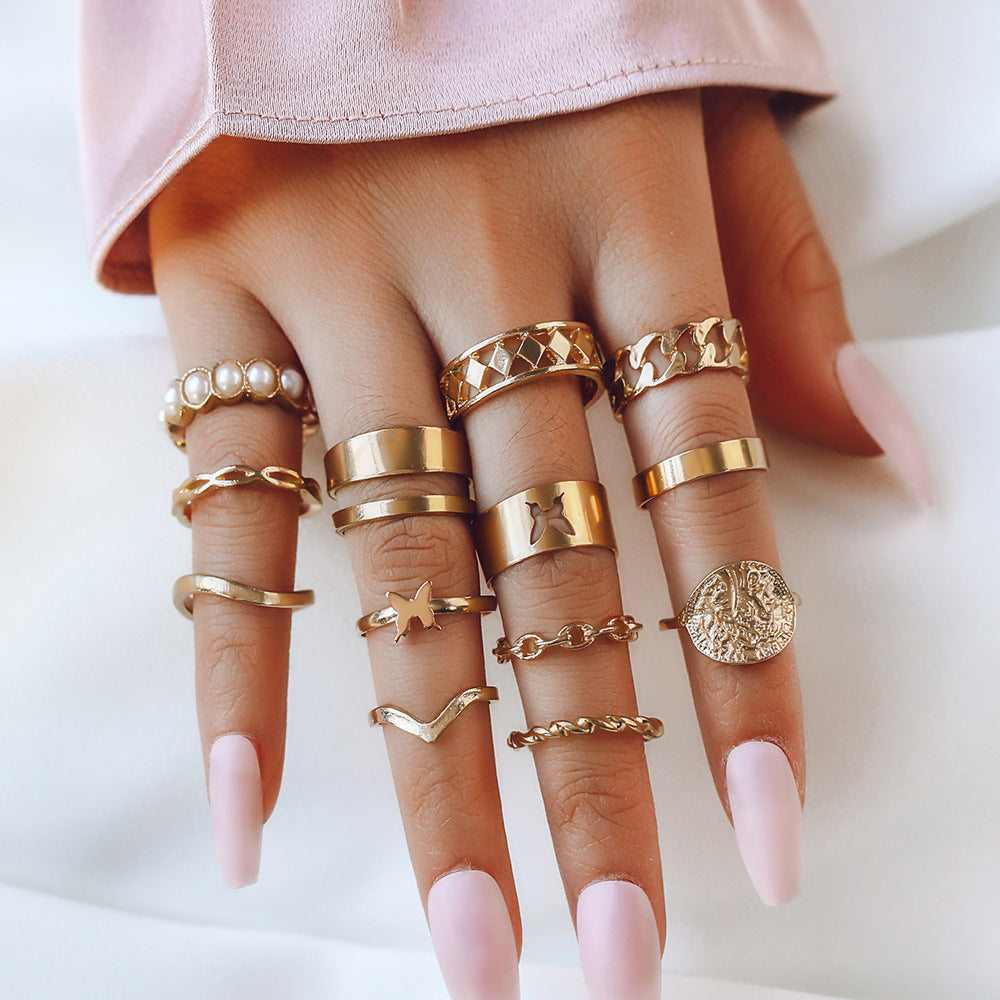 Delicate Artisan Pearl Ring