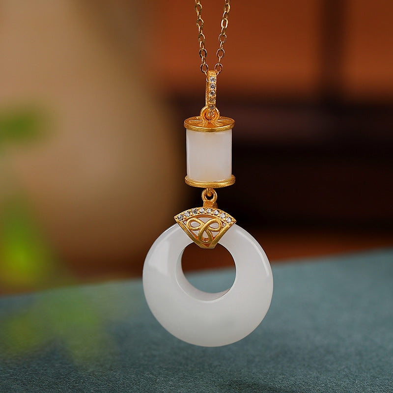 Delicate Artisan Gold Pendant