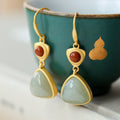 Delicate Artisan Gold Earring