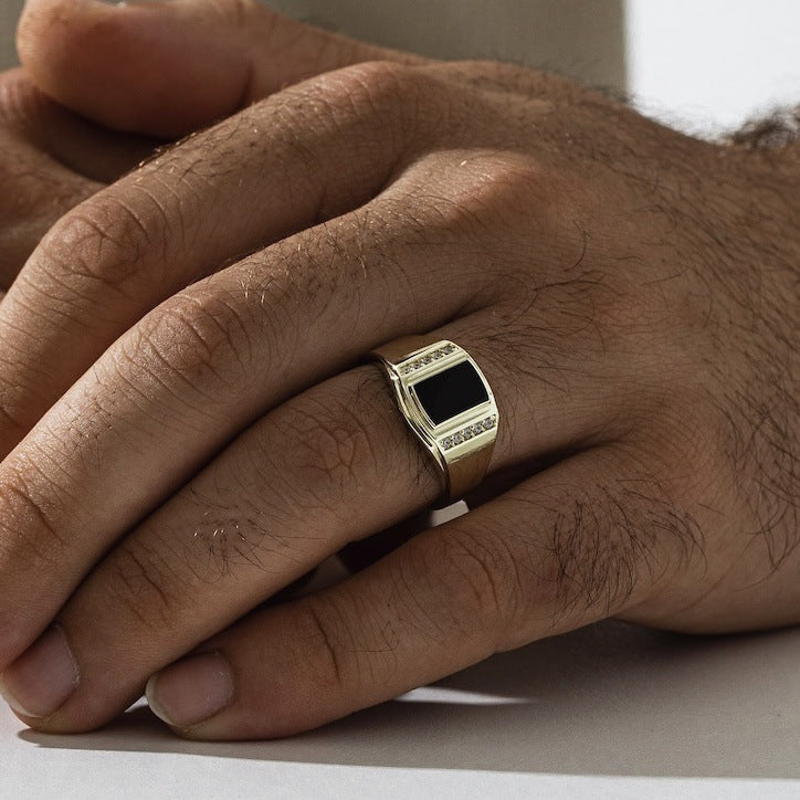 Delicate Artisan Gold Ring