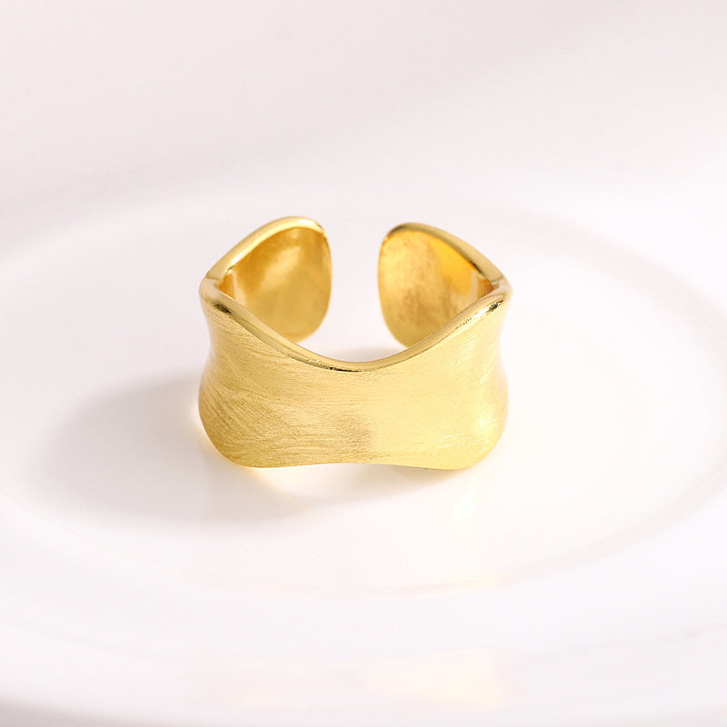 Delicate Artisan Gold Ring