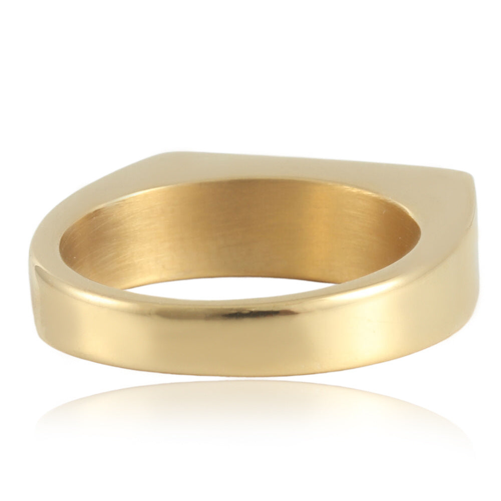 Delicate Artisan Gold Ring