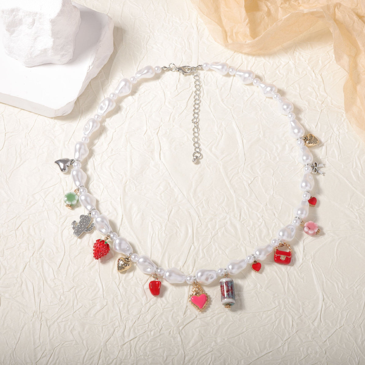 Delicate Artisan Pearl Necklace