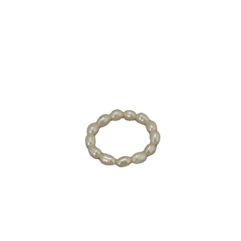Delicate Artisan Pearl Ring
