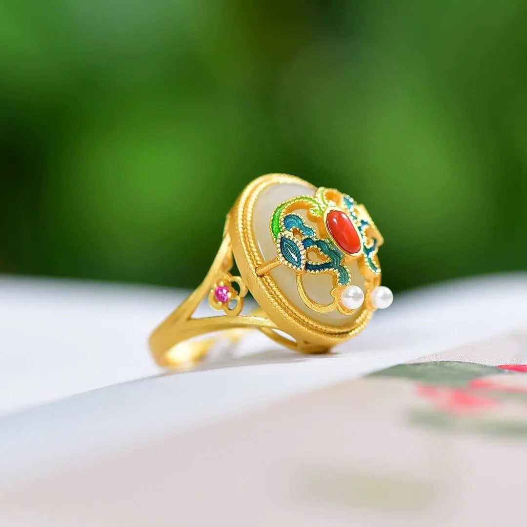 Delicate Artisan Gold Ring
