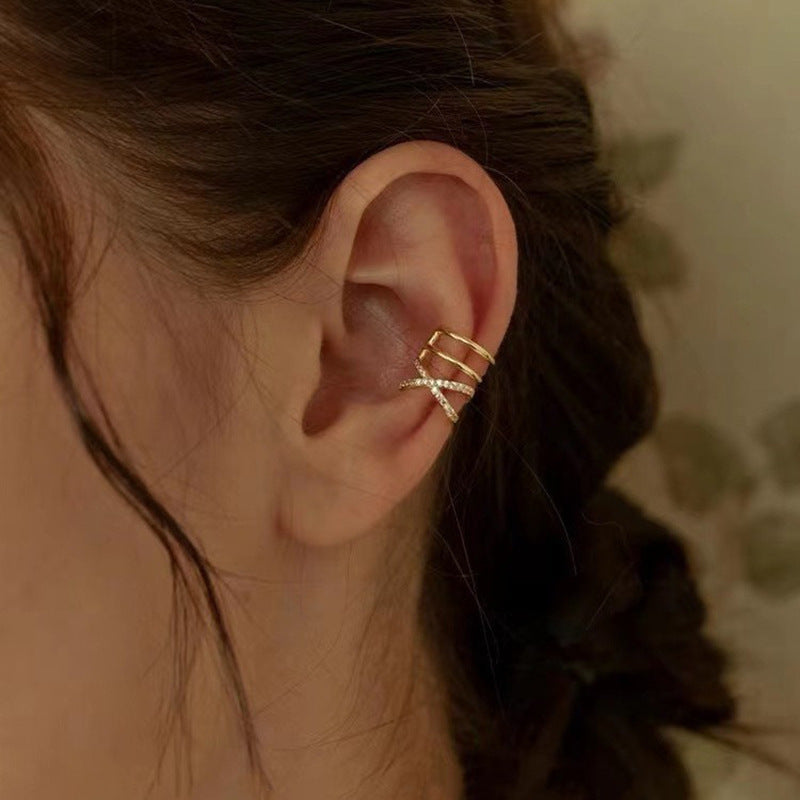 Delicate Artisan Gold Earring