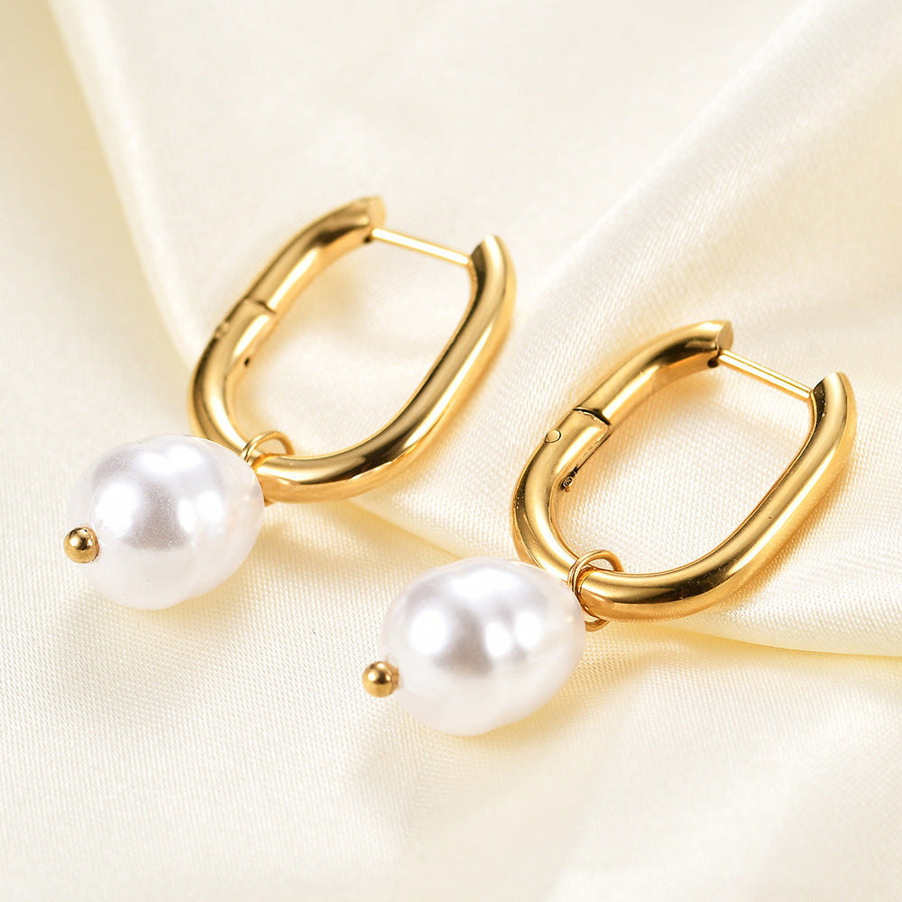 Vintage Handmade Gold Earring