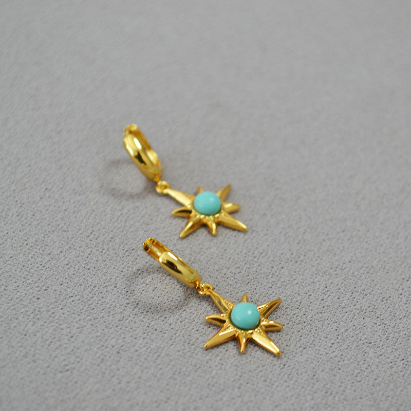 Delicate Artisan Gold Earring