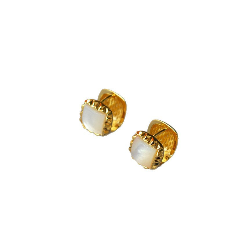 Delicate Artisan Gold Earring