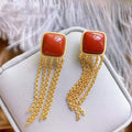 Vintage Handmade Gold Earring