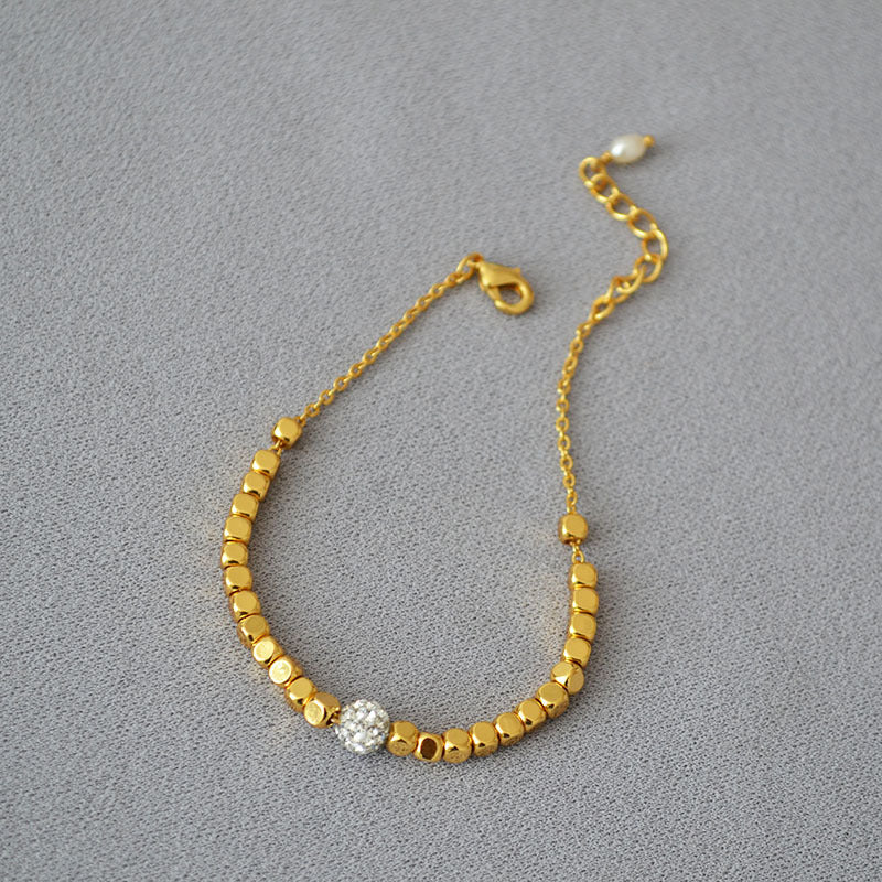 Delicate Artisan Gold Bracelet