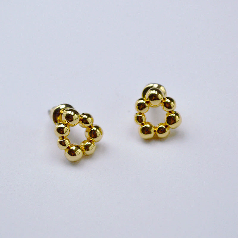 Vintage Handmade Gold Earring