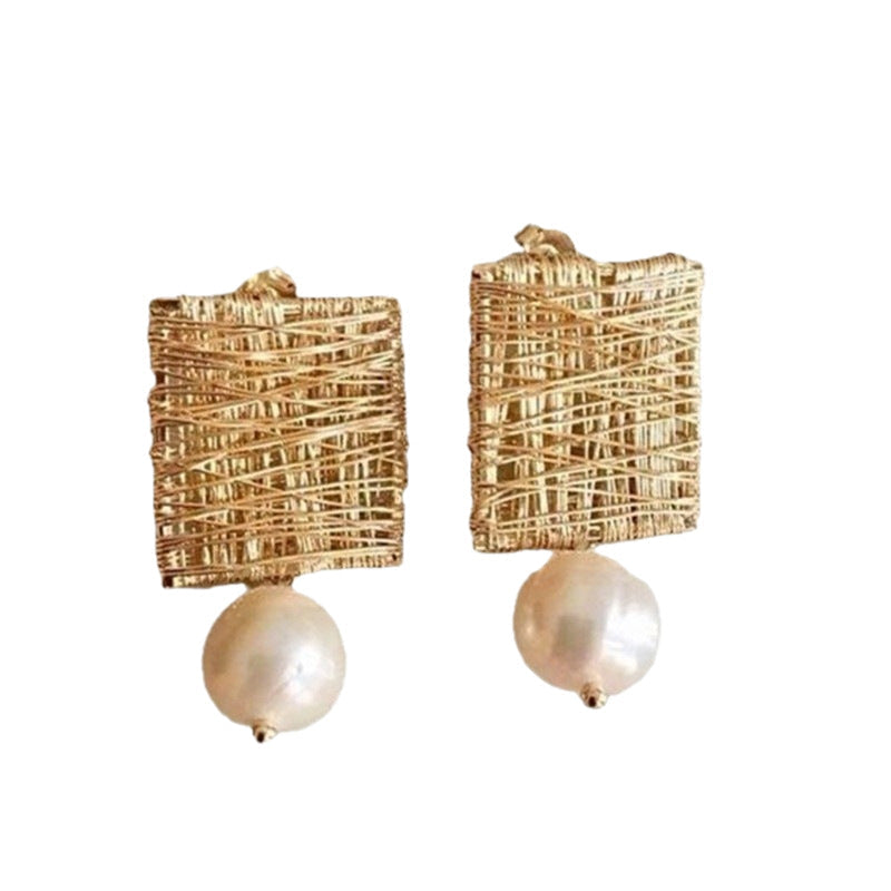 Delicate Artisan Pearl Earring