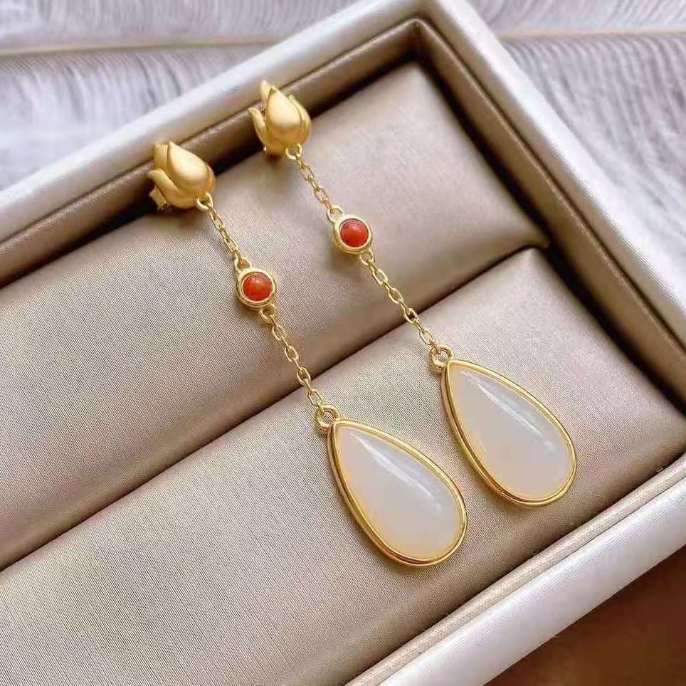 Delicate Artisan Gold Earring