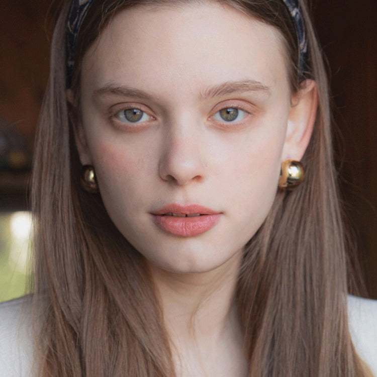 Vintage Handmade Gold Earring