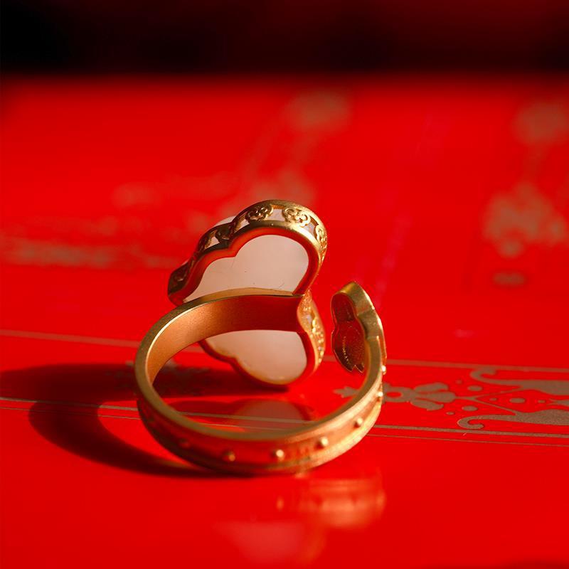 Delicate Artisan Gold Ring