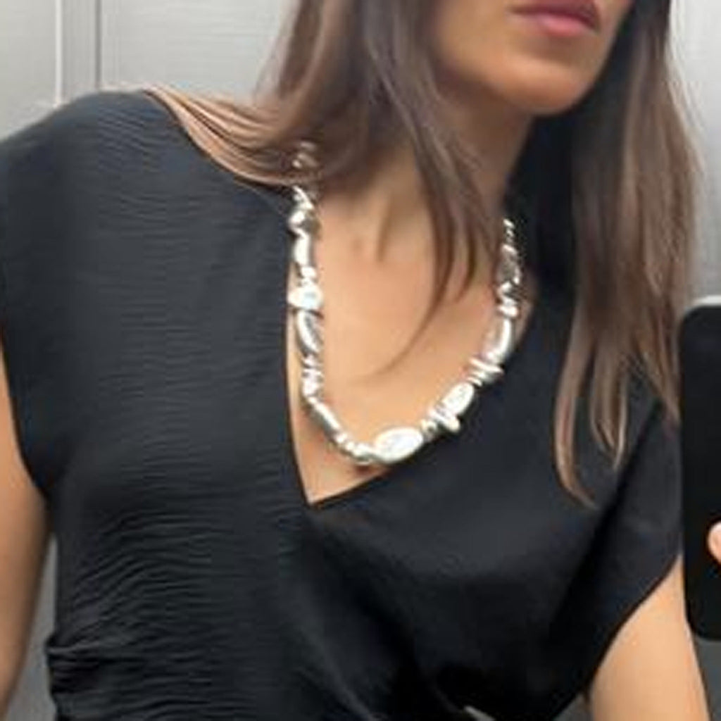 Vintage Handmade Silver Necklace