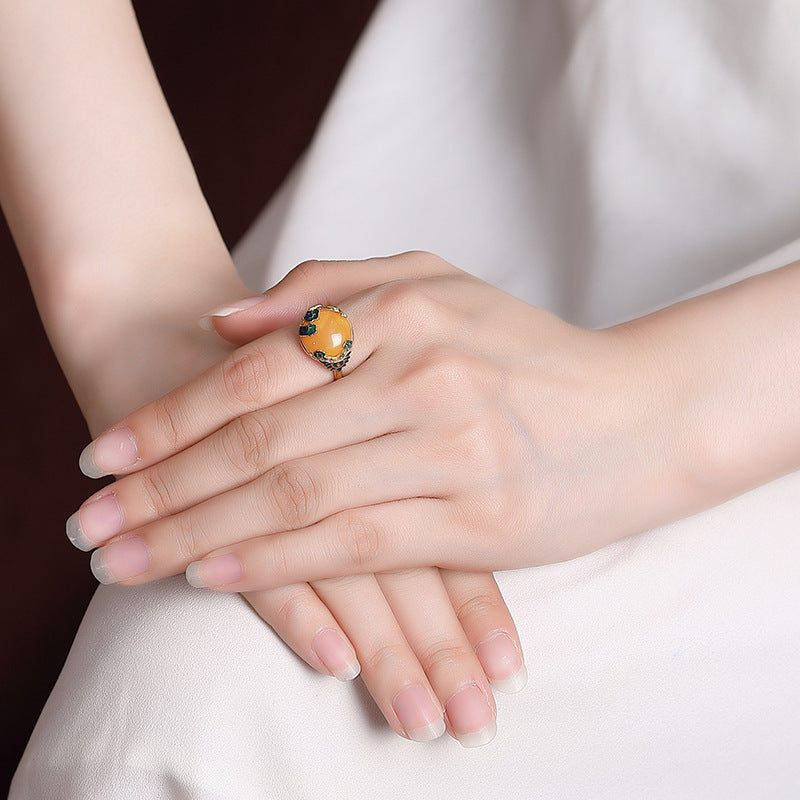 Delicate Artisan Gold Ring