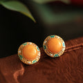 Delicate Artisan Gold Earring