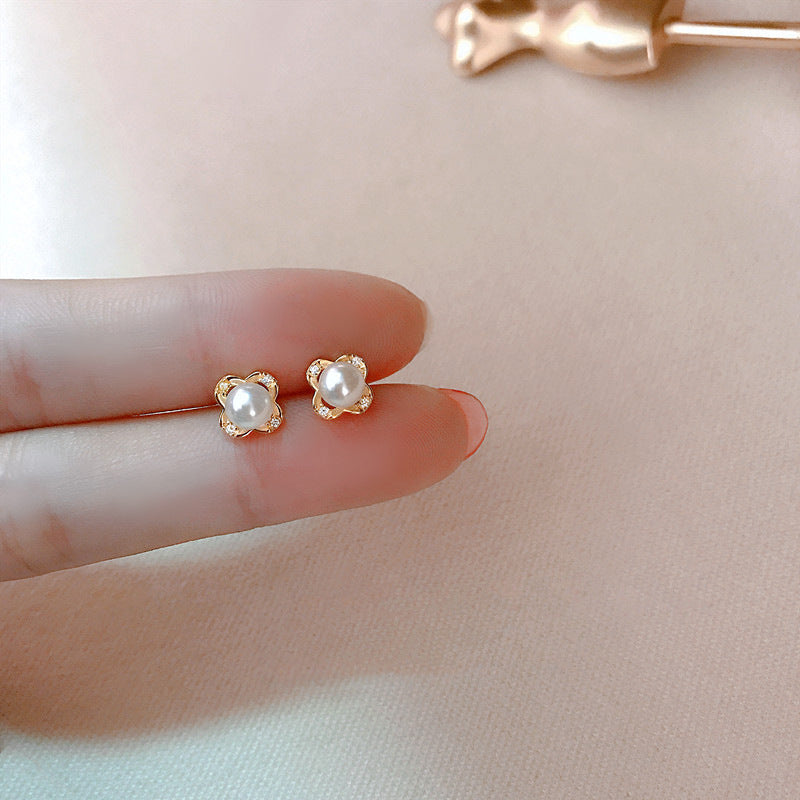 Delicate Artisan Pearl Earring