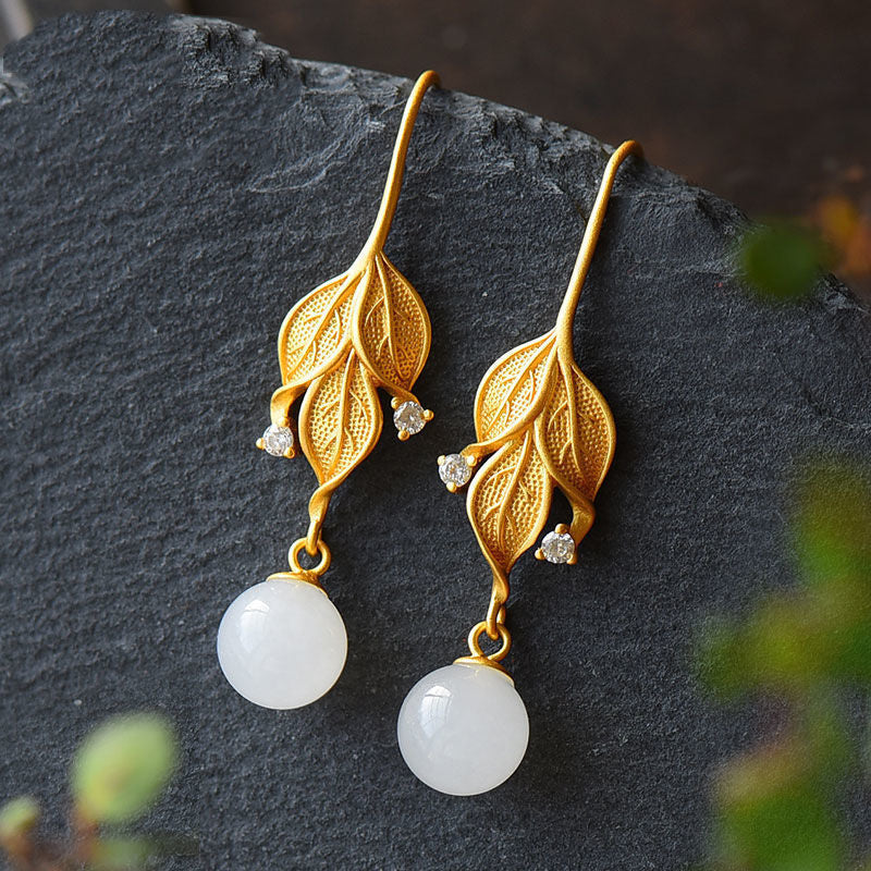 Vintage Handmade Gold Earring