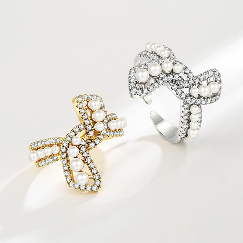 Delicate Artisan Pearl Ring